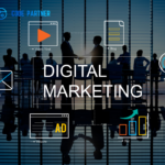 digital marketing with icons
